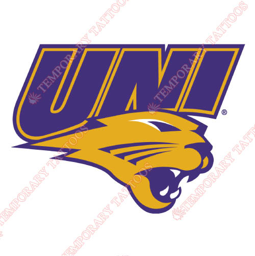 Northern Iowa Panthers Customize Temporary Tattoos Stickers NO.5678